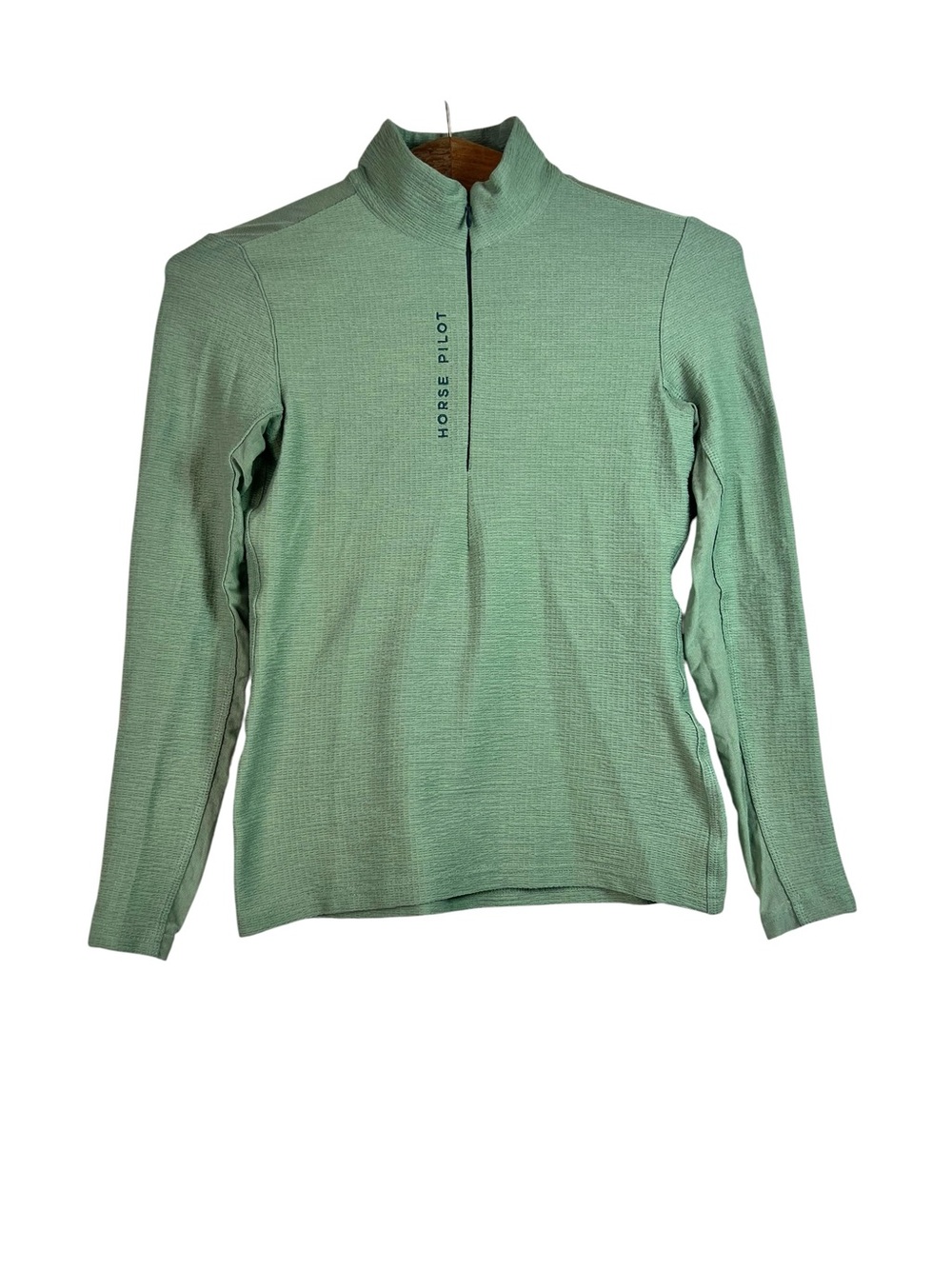 Horse Pilot Women’s Green Base Layer Sweatshirt Equestrian Size XS Outdoor Mesh
